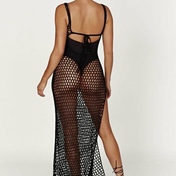 Meshki Black Mesh Dress - Picture 3 of 8